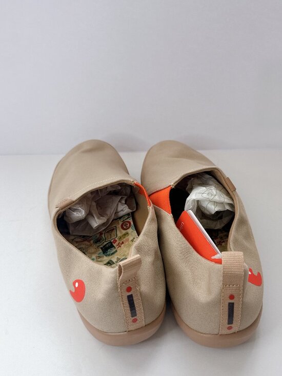Men’s Size 12.5 UIN Toledo Oxford Tan Canvas Slip-On Shoes Casual Comfort main image 6